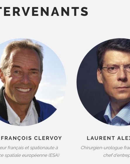 L Alexandre et JF Clervoy aux Digisky Days