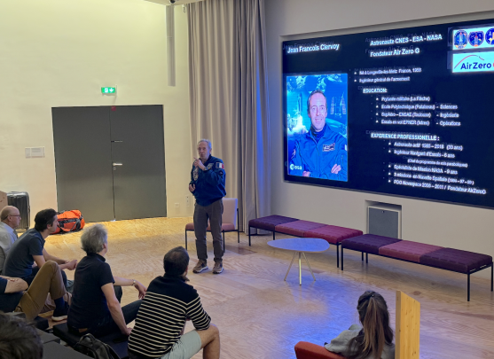 Jean-François Clervoy conférencier chez Quadrille