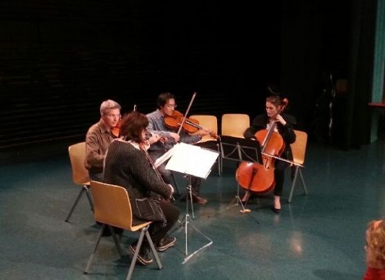 Le Quatuor Annesci en intervention à Orléans