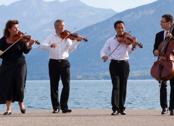 Quatuor Annesci en prestation / Banque