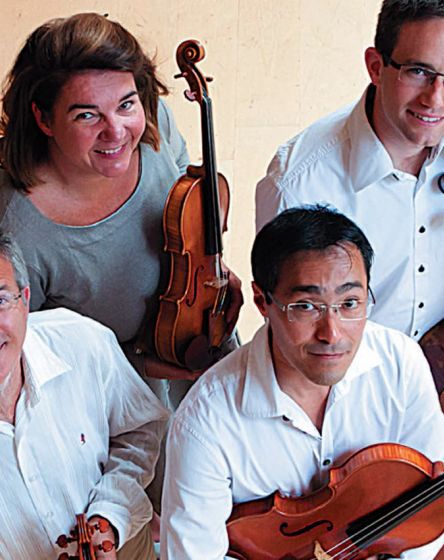 Quatuor Annesci en intervention / Labo pharmacie