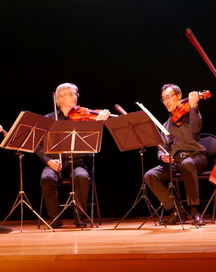 Le Quatuor Annesci en intervention chez ARAPL