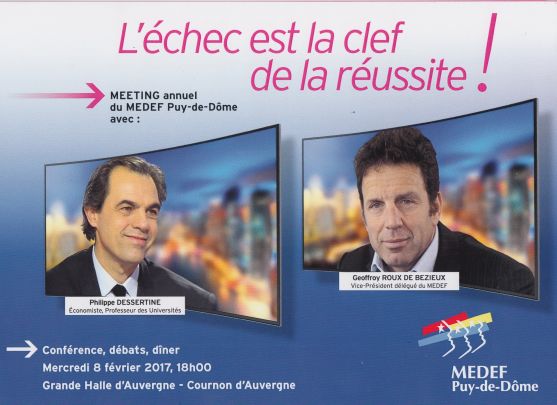 Philippe Dessertine au MEDEF 63