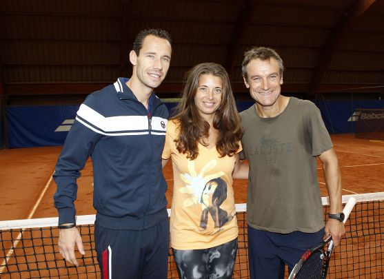 Mats Wilander, M Llodra et P Cetkovska