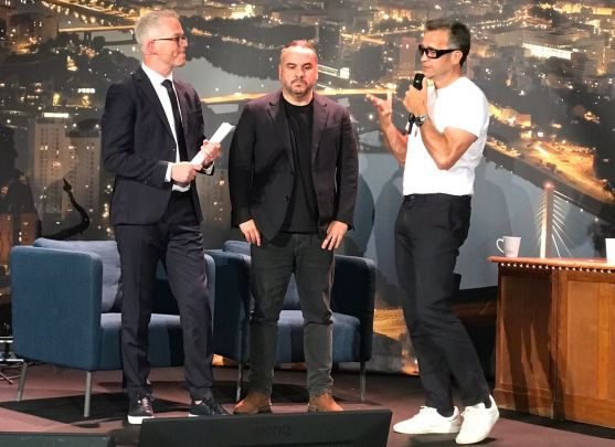 FX Demaison et F Galthié au CJD Nantes